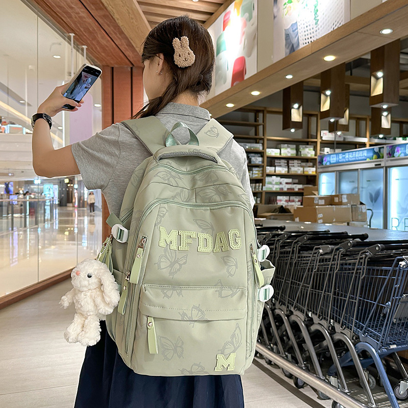 潮酷书包男高中生时尚韩版大容量旅行背包女大学生睿营电脑双肩包