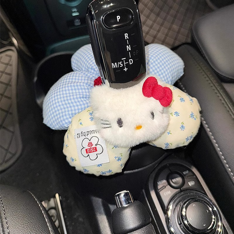 Decoration Car Gear Cover Gear Handle Cover Cute Universal Gear Cover Gear Protection Cover Car Interior Decoration Set