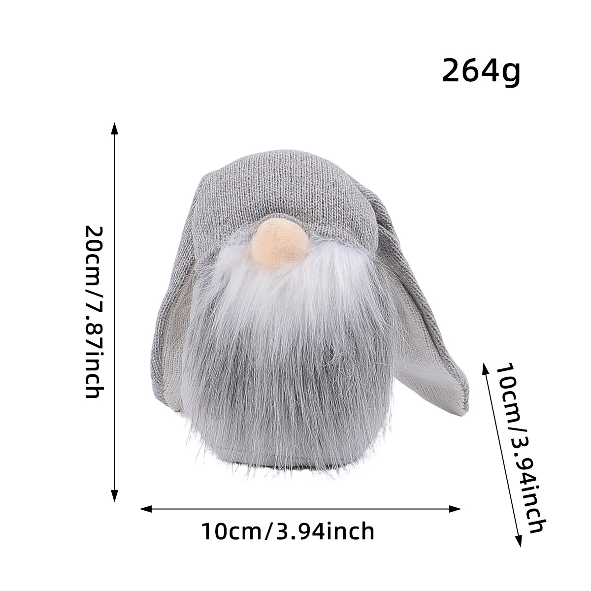 D1 - 13 orejas grandes Conejo gris