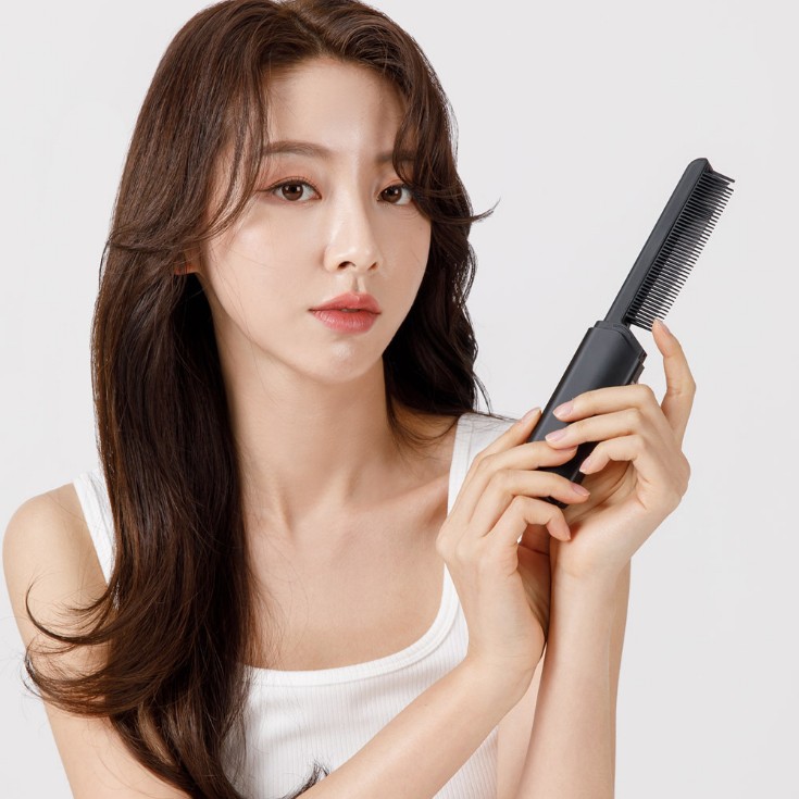 Wireless charging hair straightening comb manufacturer ready stock…