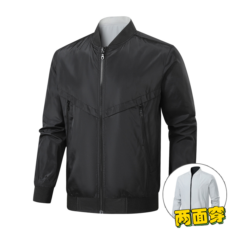 2024 nuevo ligero cuello de béisbol casual chaqueta de vuelo juvenil suelta chaqueta de moda