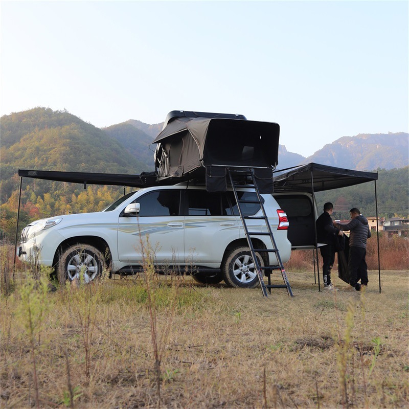 Outdoor Fully Automatic Roof Tent Suv Car Off-Road Vehicle Car-Mounted Rv Self-Driving Tour Abs Hard Shell Foldable