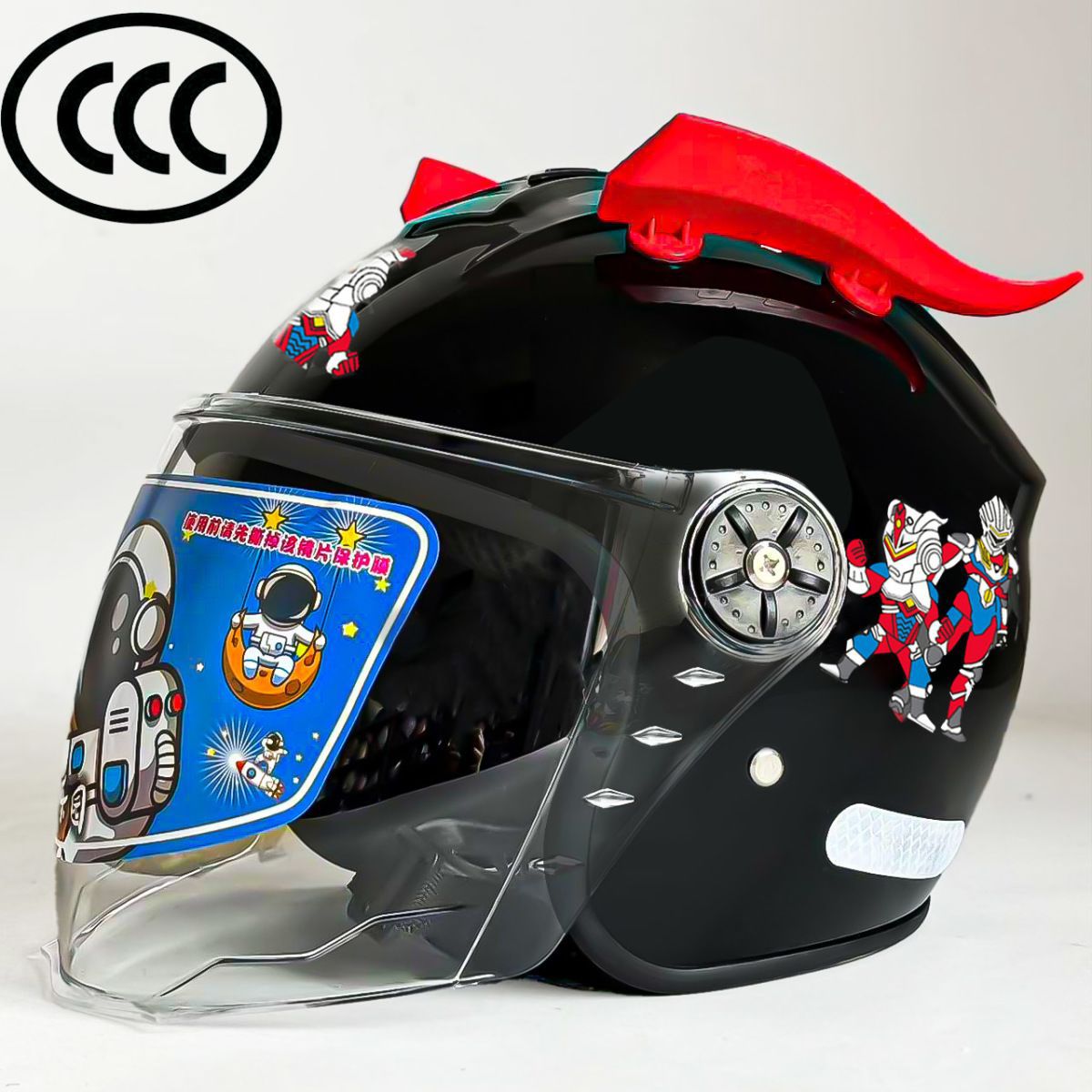 Auto Parts and Accessories – Universal Half Helmet - winter-earmuffs-black-otter-head-label-3-14-years-old