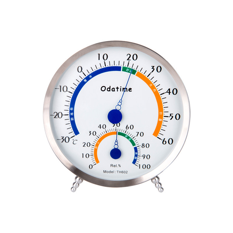 欧达时TH602不锈钢温湿度计 温度计 湿度计 德国机芯