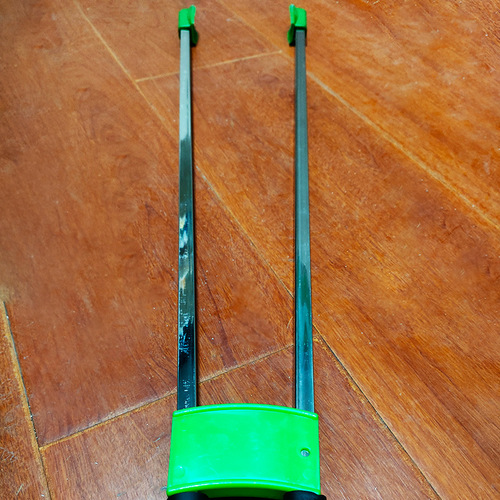 Double-rod stainless steel garbage clip pick-up clip extended handle clamp pliers sanitation field road sanitation and cleaning