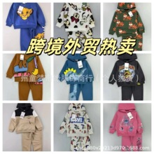 patpat kids外贸童装秋冬季新款热卖休闲卫衣卡通套装工厂批发