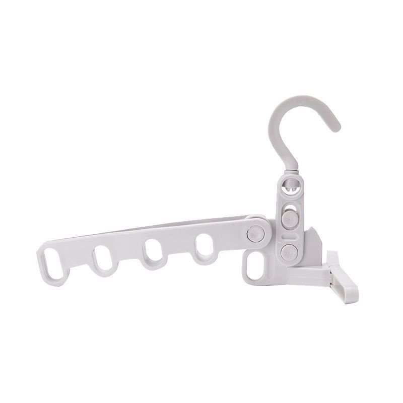 Percha plegable para viajes de negocios, hotel, artefacto de secado de ropa, salida, ropa multifuncional portátil, gancho de 5 orificios, viaje