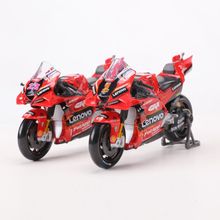 美驰图1:18杜卡迪2023联想车队仿真合金摩托车模型收藏1号23号