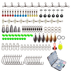 Skimming Shark | 183-piece Lure Accessories Set Portable Storage Box Space Bean Luminous Gourd Swivel Fishing Gear Wholesale