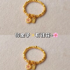 金持ちの花のシンプルな花のコインは指輪の高級な大衆のデザイン感を編む独特な調節可能な指輪の女性を編む