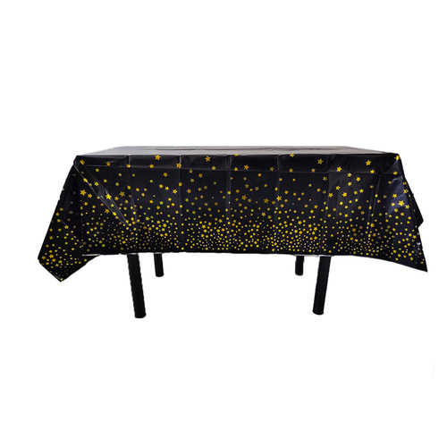 Birthday party tablecloth children's party decoration disposable tablecloth plastic rectangular star tablecloth