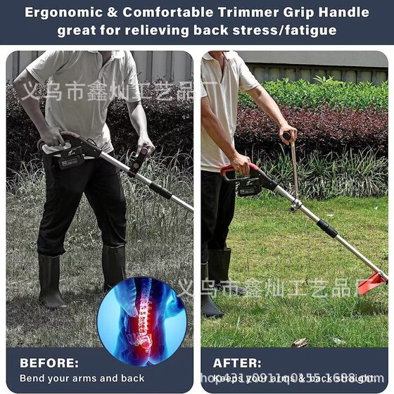 Cross-border explosions lawn mower auxiliary handle ripper lawn mower micro-tiller and other gardening tools handle