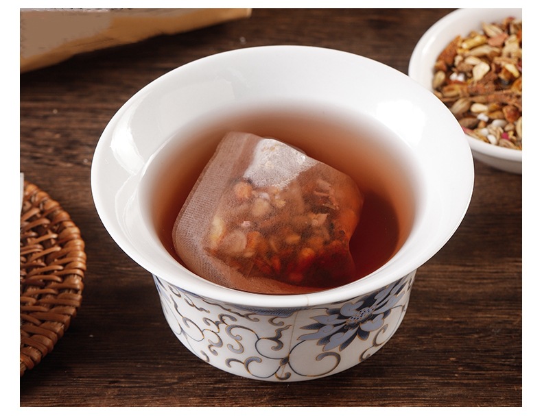 Sour Jujube Seed Poria Lily Tea Suan Zao Ren Fu Ling Bai He Tea Bags Sleep Wellness Tea 150g 30 Bags in use