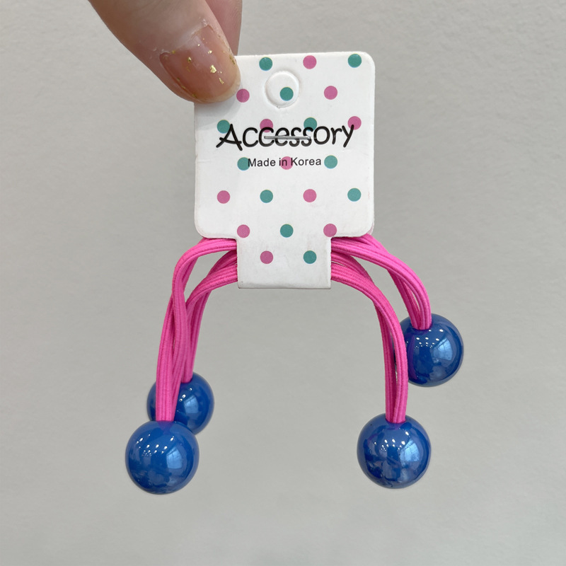 47#파란색 볼 고무밴드 2개