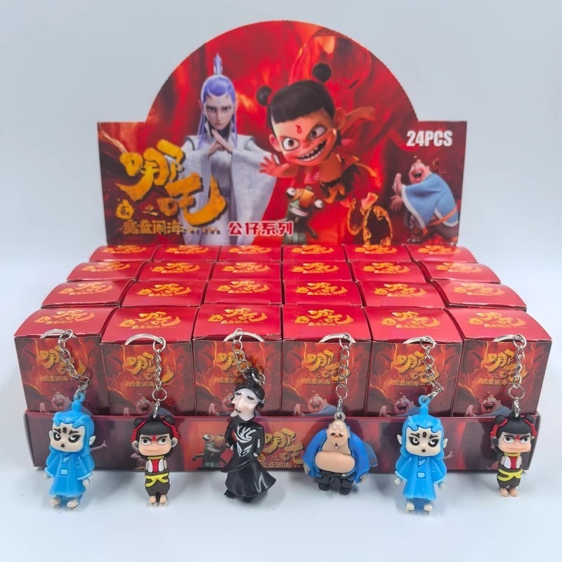 Nezha Dongdong Le caja ciega popularidad en línea Sanliogou caja ciega Nezha caja ciega hecha a mano juguete de tendencia