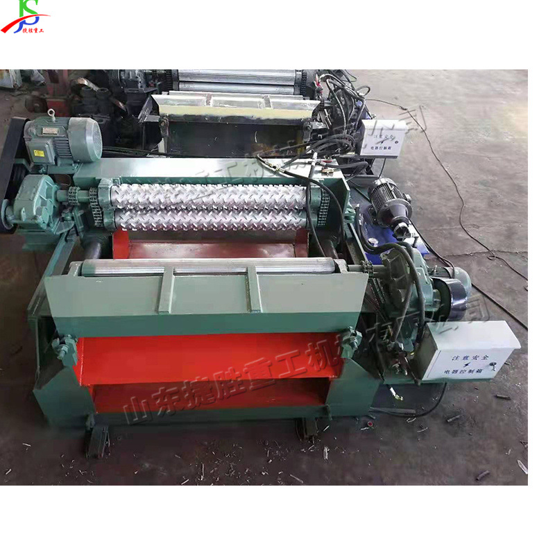 Pequeña máquina hidráulica de corte de troncos nivelación de troncos y eliminación de corteza de árboles equipo de carpintería automático de redondeo de varilla de diente de lobo