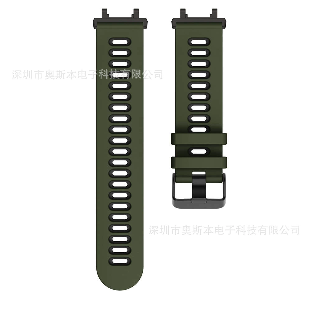 Ремешок для часов (Amazfit) T‑Rex 2, двухцветный силикон, 22 мм, 8 цветов
