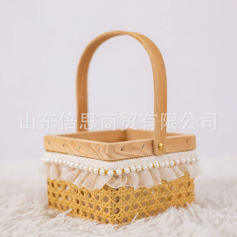 Производитель Оптовая Flower Basket, Венок корзина искусство цветов, композиция Цветочная арт-режим, Фестиваль, Пасхальная корзина, сувенир, подарочная корзина, свадебная упаковочная корзина