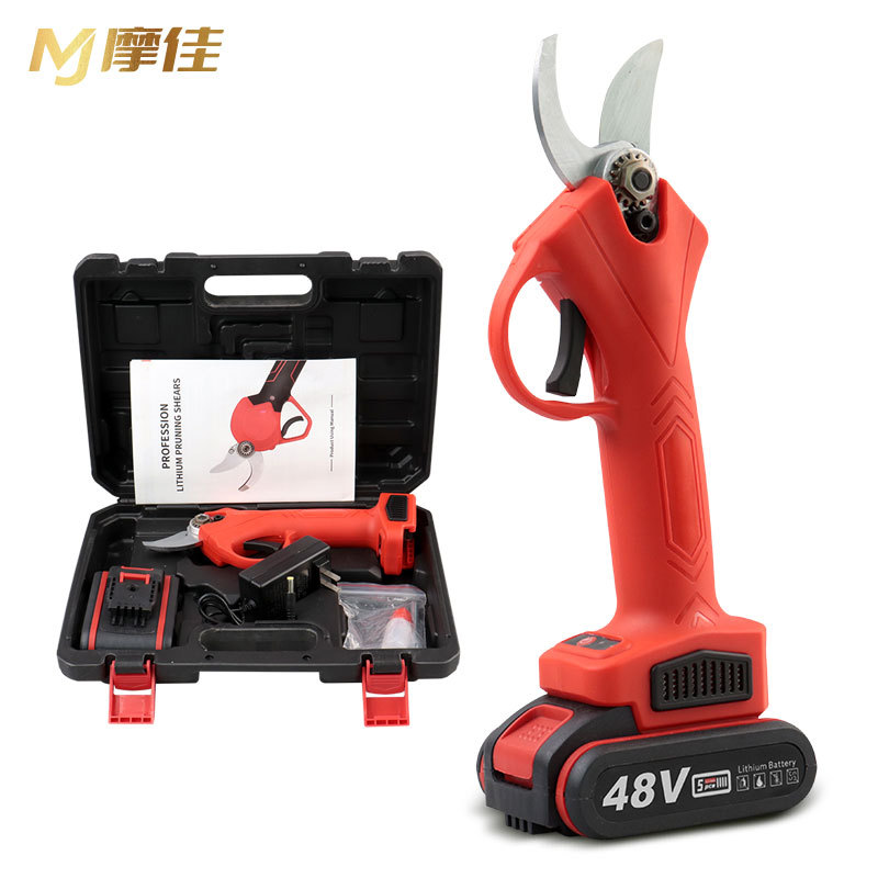 跨境充电式锂电电动剪户外树枝果树枝修枝剪刀无线款园林电动剪刀