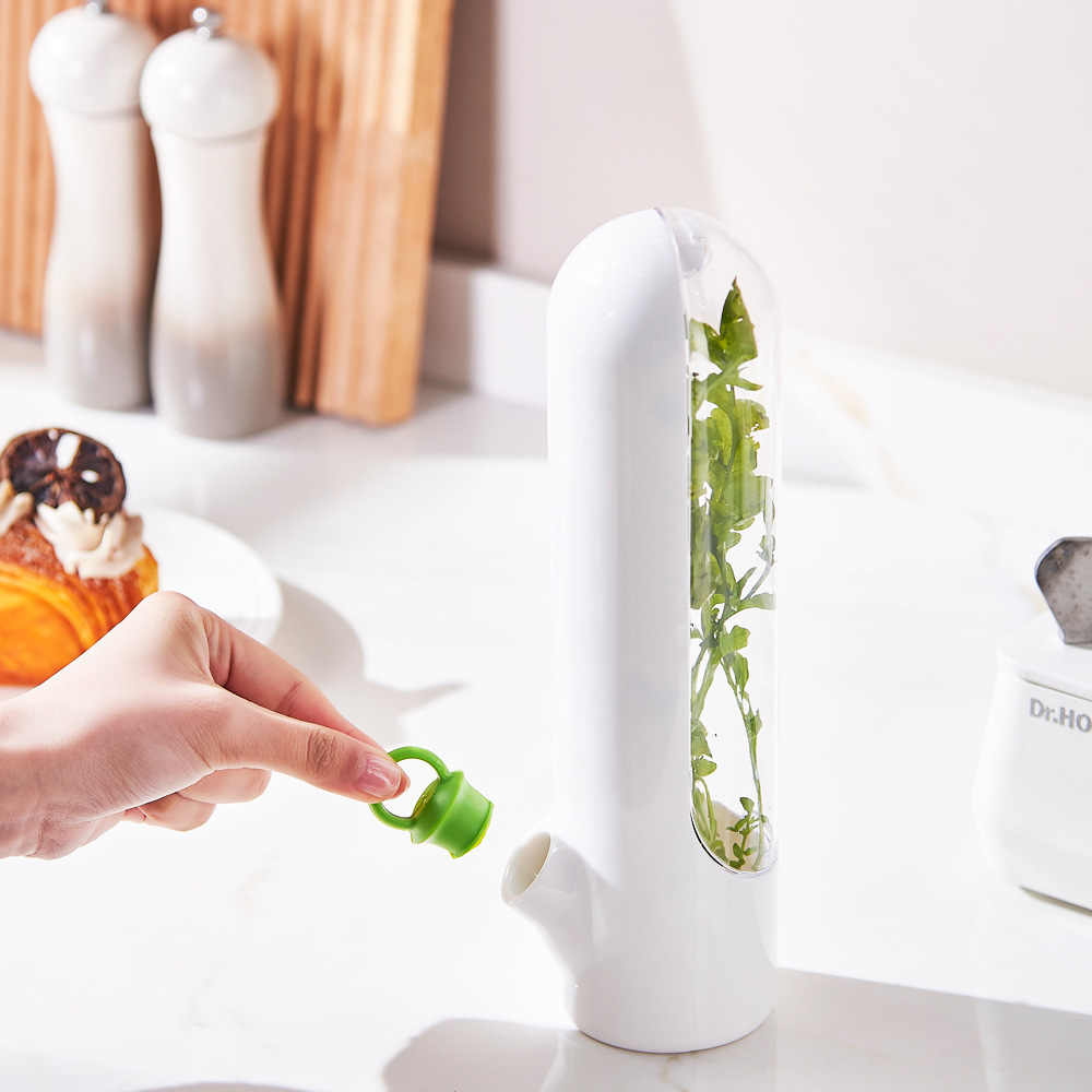 Nuevo estilo transfronterizo caja de conservación de vainilla almacenamiento de verduras taza de conservación de vainilla brotes de bambú de Amazon conservación de bambú ABS