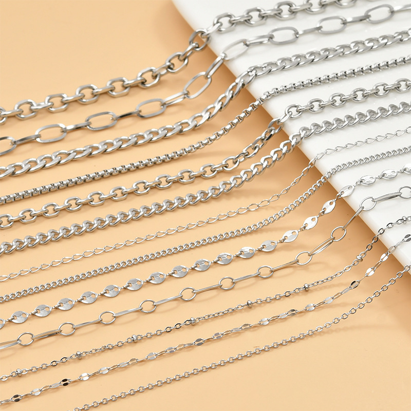 Synthesis Material Classification 304 Stainless Steel Cable Chain Snake Chain Bracelets Jewelry Accessories