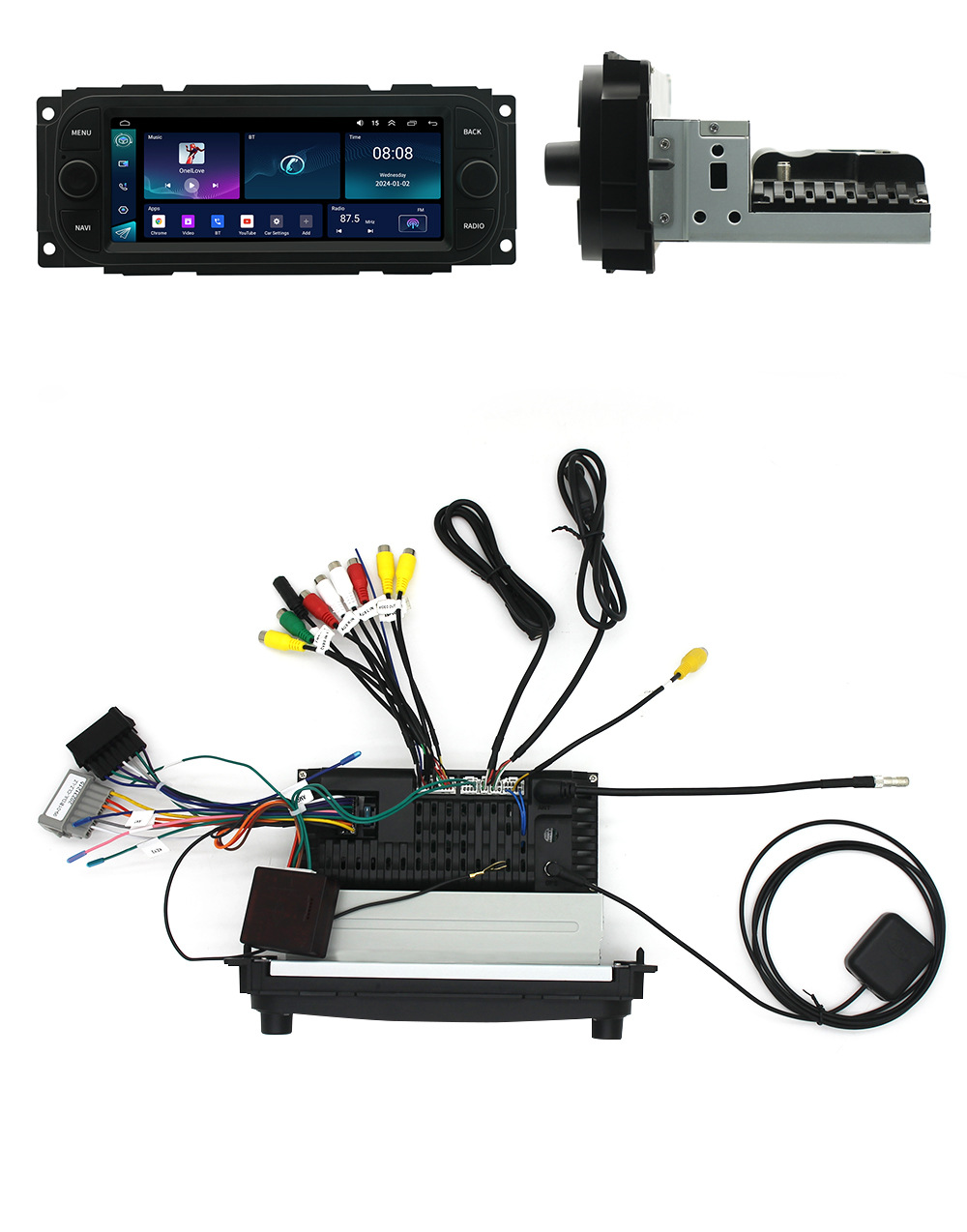 Suitable for Jeep Car Navigation, Wrangler Reversing Camera, Grand Cherokee Android Universal Device, Dvd Car Navigation