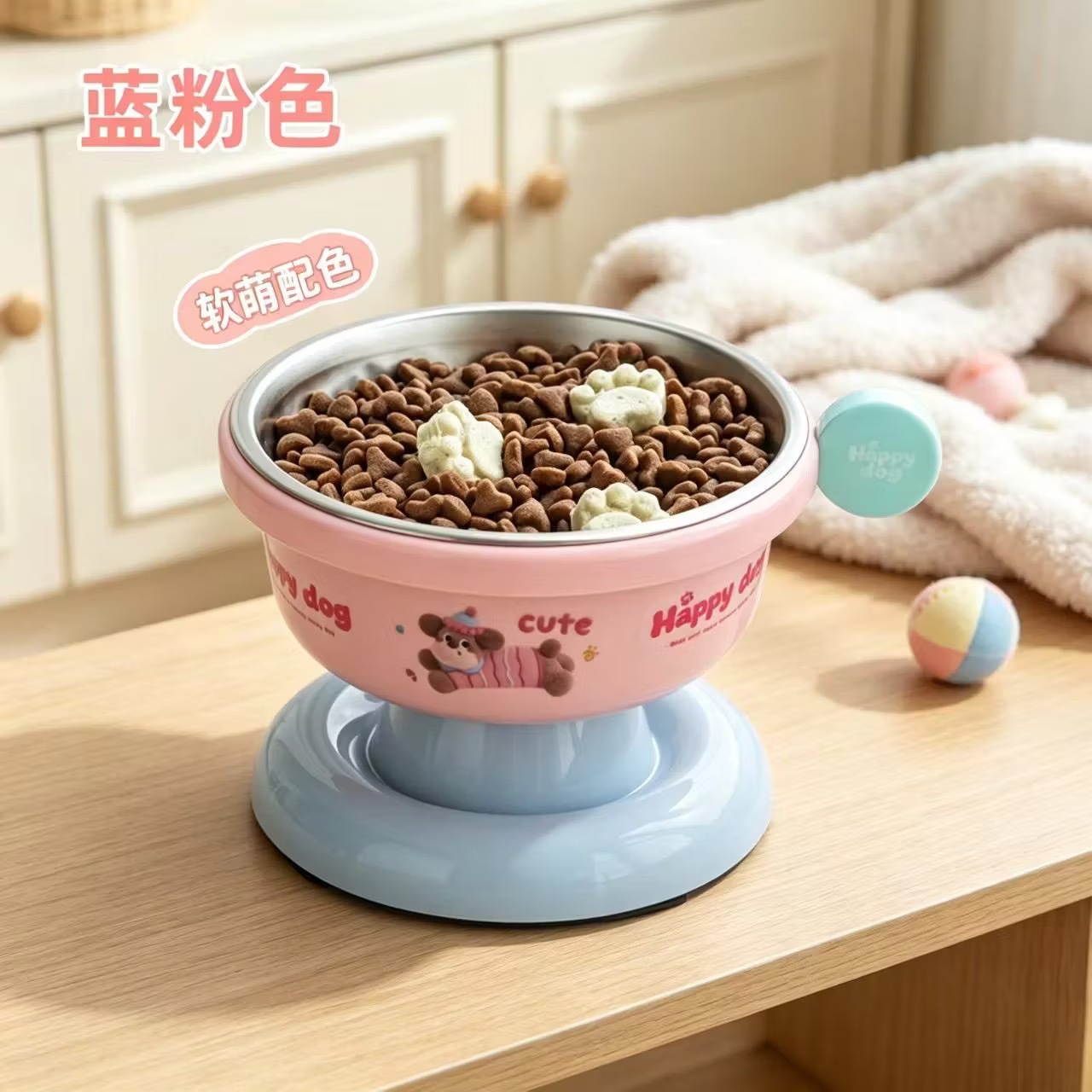 蛋糕款（粉色）+不锈钢碗