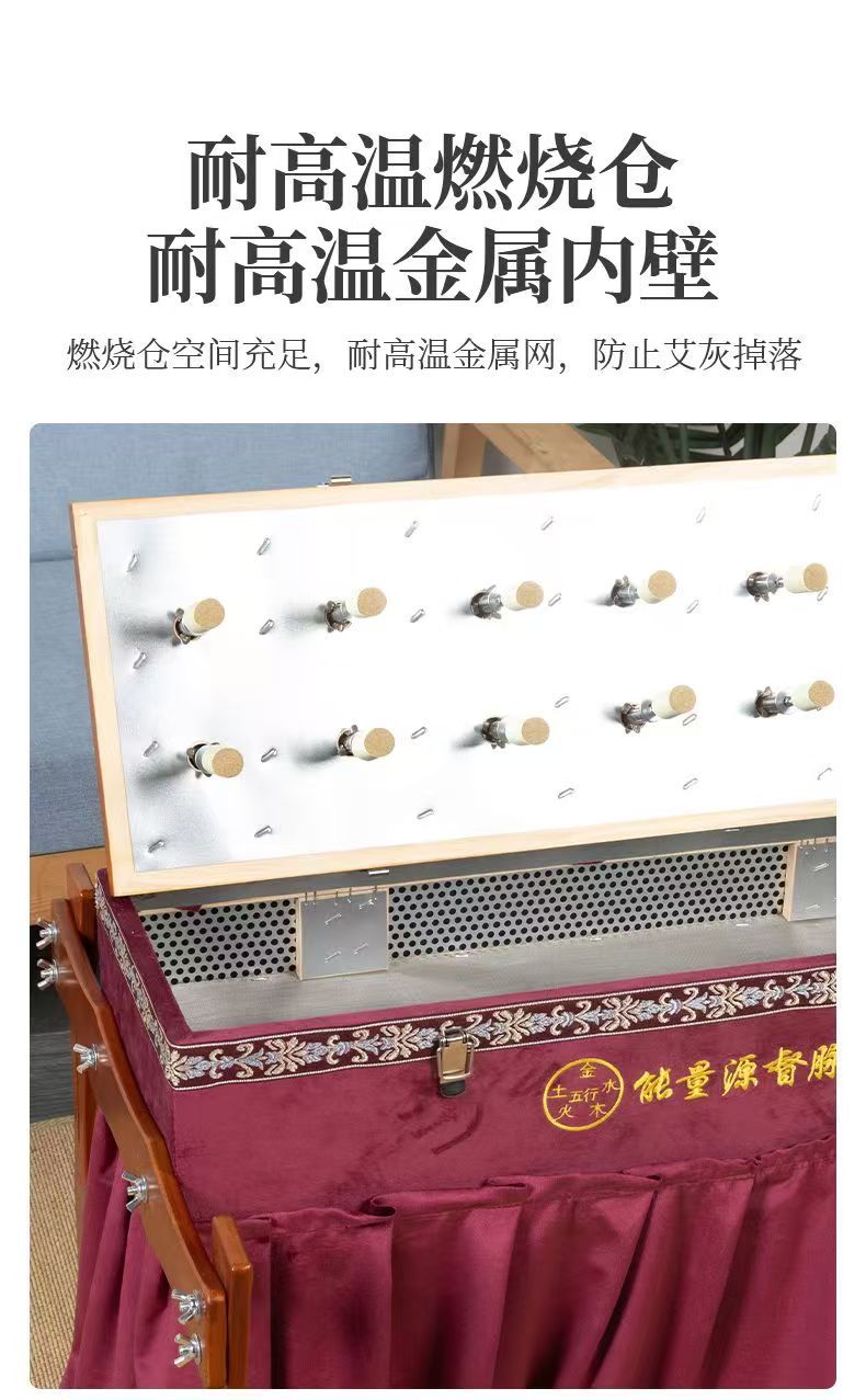 Wooden Moxibustion Box Dragon Bone Back Moxa Burner with 108 Moxa Cones Portable Ai Jiu Du Mai Ginger Moxibustion Tool quality and texture