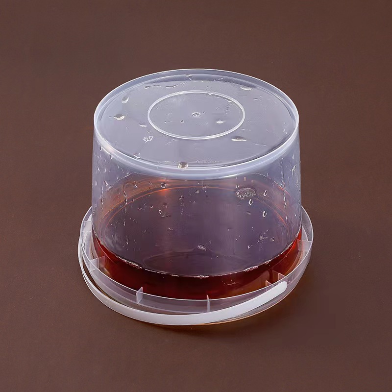 手提耐高温小火锅麻辣烫打包桶加厚密封透明零食桶带盖龙虾海鲜桶