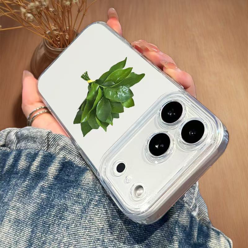 Celebrity Style Grapefruit Leaf Compatible With IPhone 16 Max Xiaomi 15 Pro Huawei P70 Phone Case_voghion.com