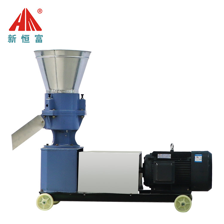 恒富机械小型草粉料制粒机牛羊草料制粒设备平模猫砂颗粒机多规格