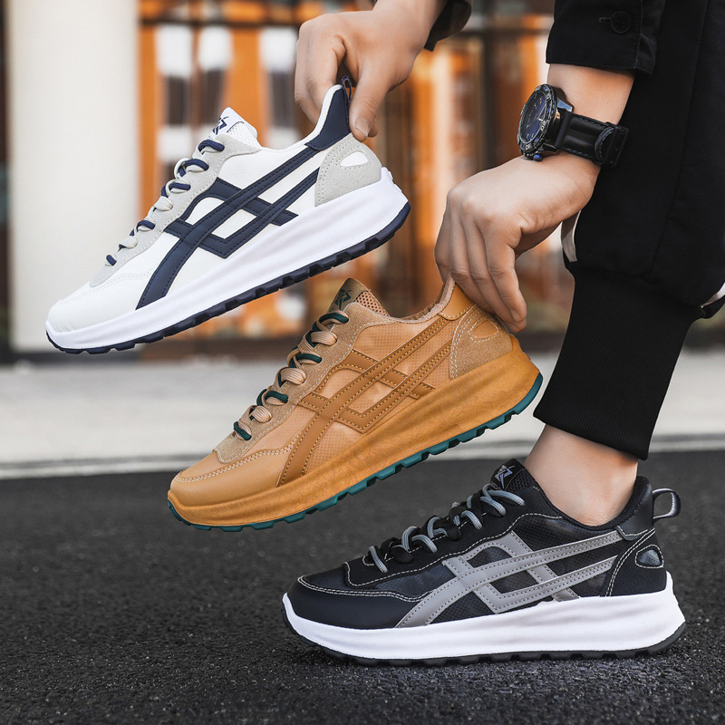 2025 tendencia nuevo estilo zapatos de hombre moda casual suela blanda pareja ligera zapatos de papá suela gruesa zapatos deportivos de altura zapatos de mujer