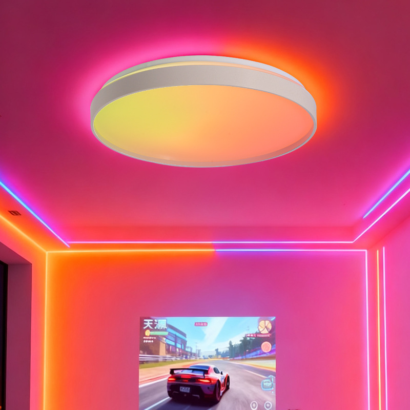 Luz de techo del dormitorio atenuación de tono de luz ambiente sala de estar dormitorio deportes electrónicos danza atmósfera de transmisión en vivo Zhongshan lámparas 118L