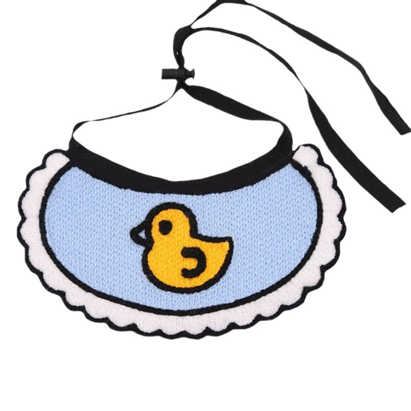 Toalla de saliva para perros y gatos, ropa para mascotas, celebridad de Internet, tejido coreano, primavera, verano, otoño e invierno, babero para gatos, banda para el vientre, suministros para perros