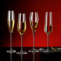 Crystal champagne glass, set for home use, cocktail creative wineglass, European style