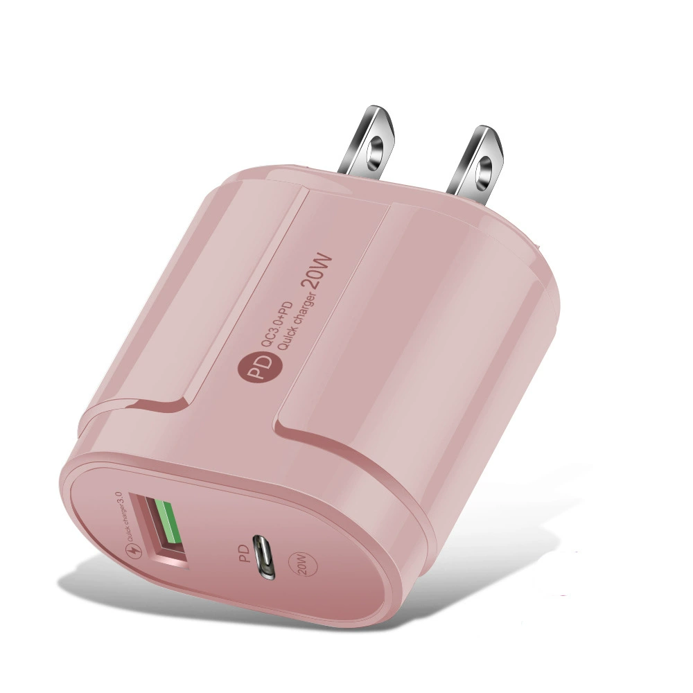 Новый сетевой адаптер USB PD с двумя портами PD быстрая зарядка головка A+C двойной порт быстрый заряд для мобильного телефона