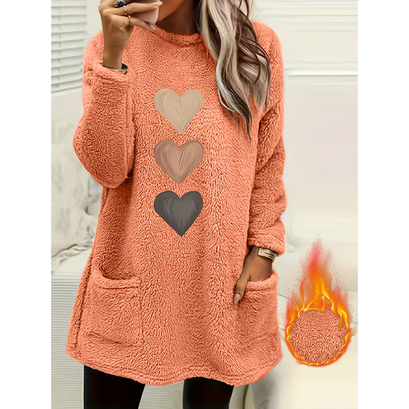 W 66806 Teddy Fleece Hoodie Teddy Fleece Crew Neck Sweatshirt W 66806 Teddy Fleece Hoodie Teddy Fleece Crew Neck Sweatshirt