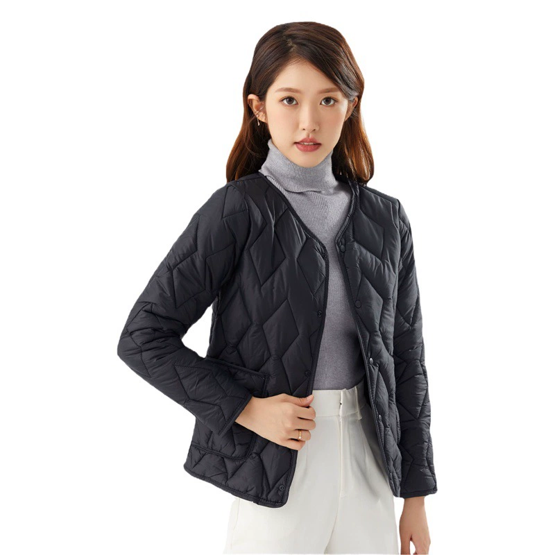 Леди осенняя и зимняя молодежь тонкая и легкая теплая с длинными рукавами