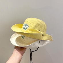 儿童速干渔夫帽韩国风洋气宝宝出游百搭登山帽春夏大檐遮阳帽子