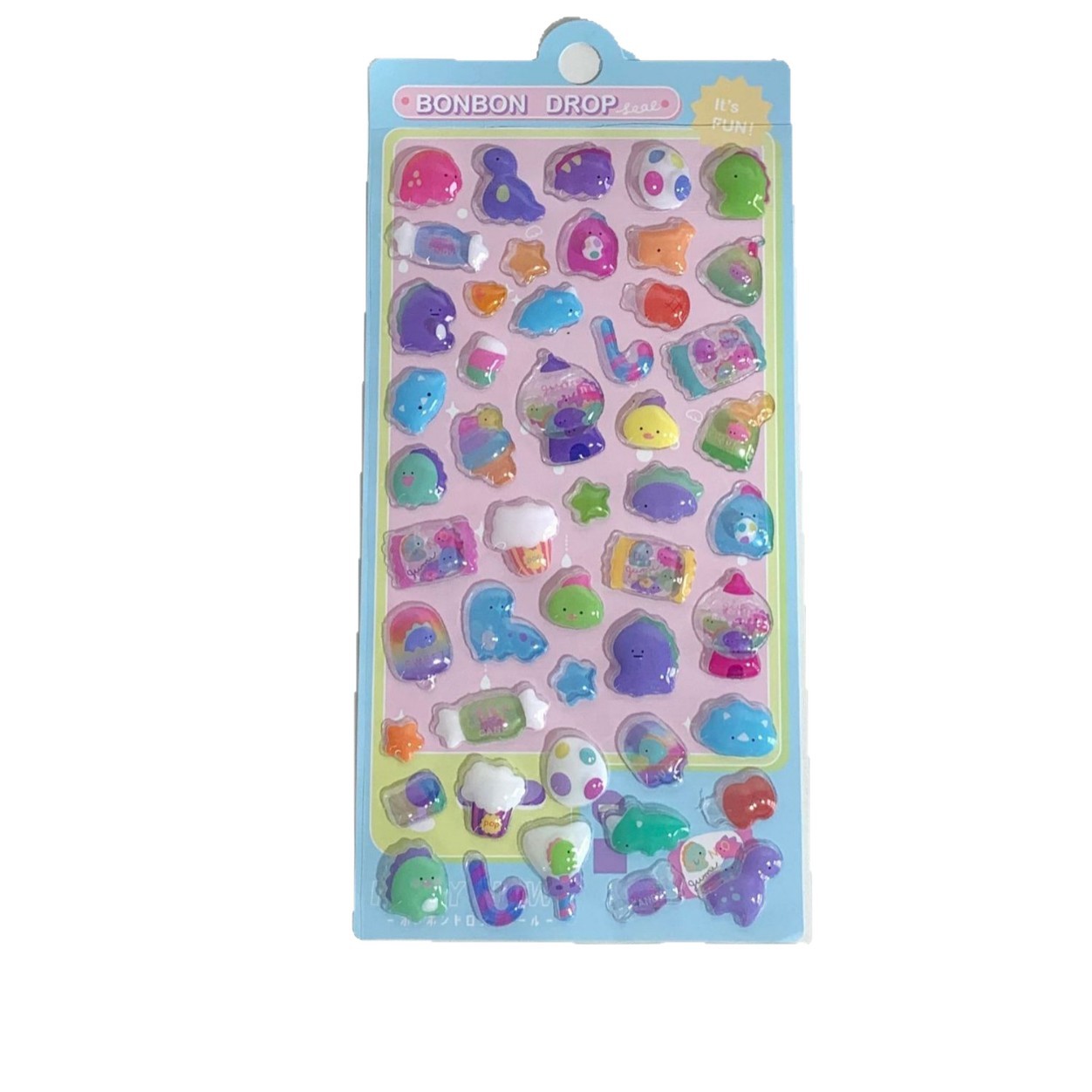 Dibujos animados cristal 3D estereoscopio relieve acrílico diamante pegatinas gemas para niños niñas decoración de teléfonos móviles