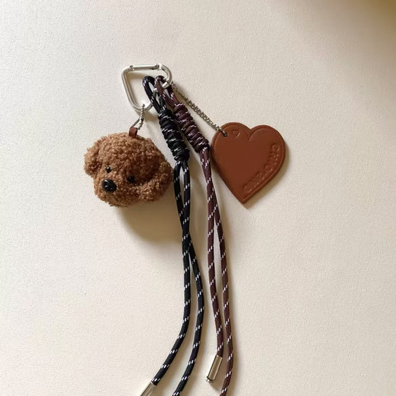 Bolsa de viento, bolsa de colgante, muñeca de viento, cuerda de nylon colgante, conejo, cachorro, cámara, llavero, mochila escolar