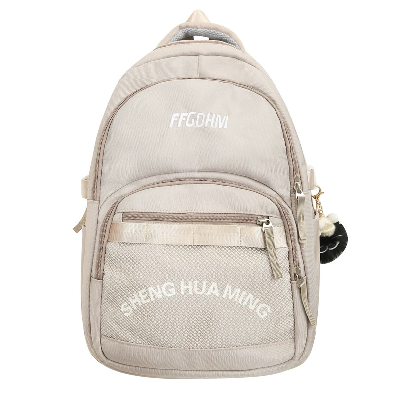 Cute school bag, capacious backpack, shoulder bag, Korean style, for students, for secondary school, wholesale