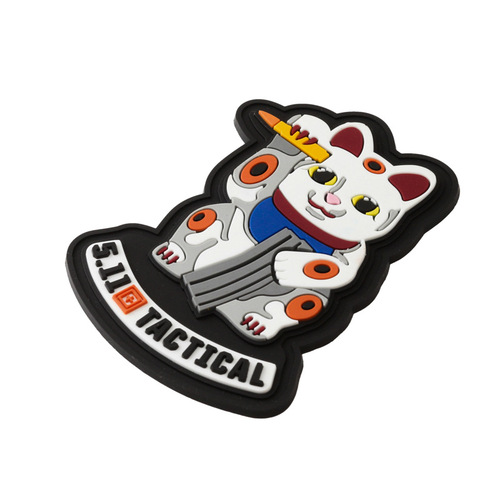 Outdoor soft rubber tactical military patch 511 armband Velcro 3D rubber bag stamp cross-border commemorative stickers