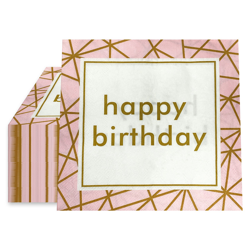 in stock New Birthday Printing Series Soft and Meticulous Maternal and Infant Available Food Grade Printing Pattern Paper Towel Commercial