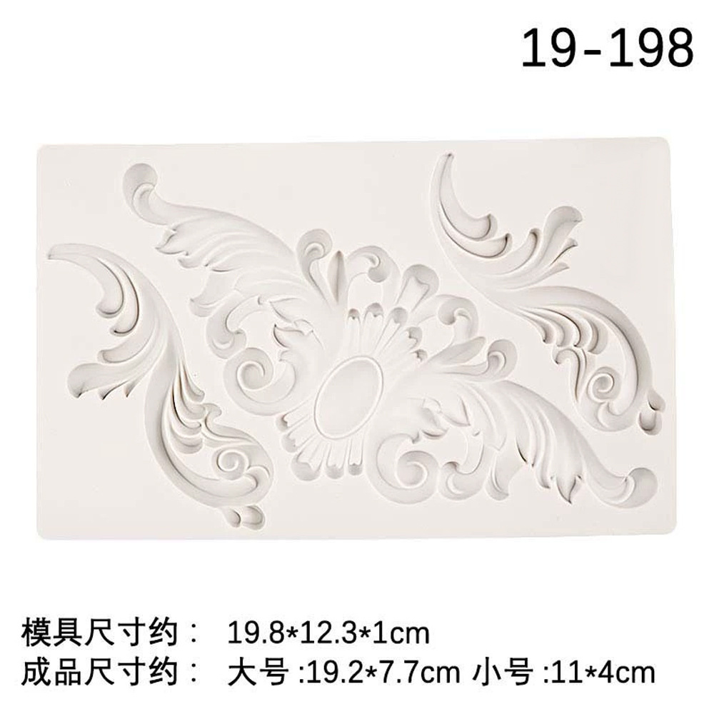 DIY nuevo epoxi retro patrón en relieve accesorios de silicona molde de mesa de decoración material accesorios de decoración hecho a mano DIY molde