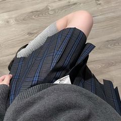 凛凛正版jk格スカート秋冬校供感JK半身スカート女子学院風日系百パートナースカート