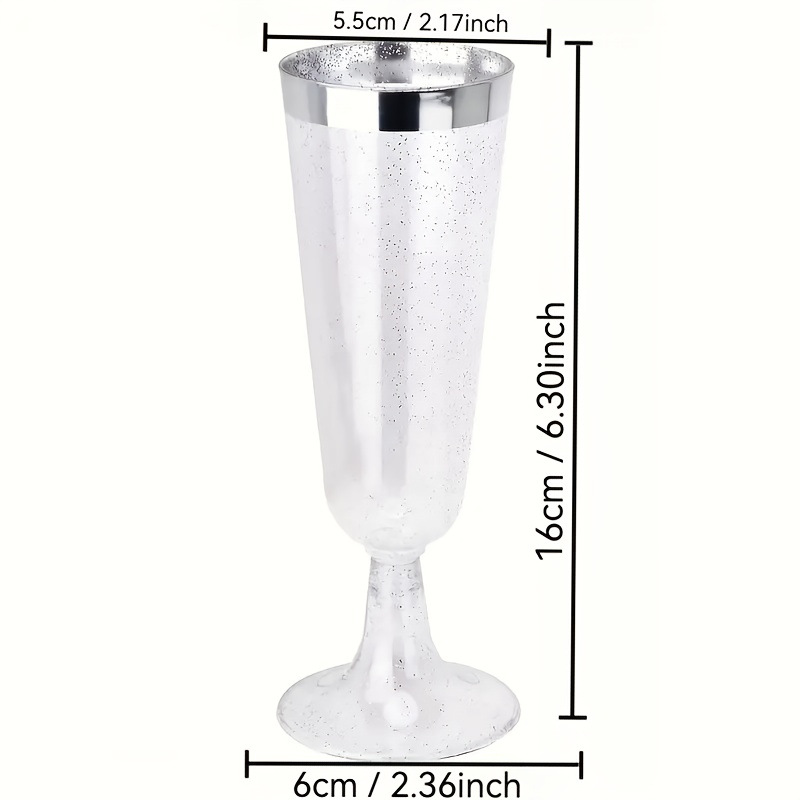 Taza de plástico desechable PS taza de champán transparente taza de helado taza de cóctel taza de fiesta taza de boda taza de jugo