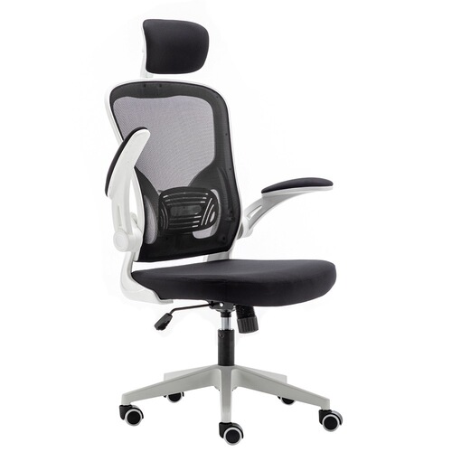 Comfortable and breathable mesh chair, adjustable and swivel meeting chair, ergonomic back chair, modern minimalist office chair