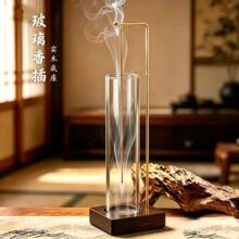 木质香熏架倒流香炉黄铜香插线香炉办茶桌公家居室内摆件厂家直供
