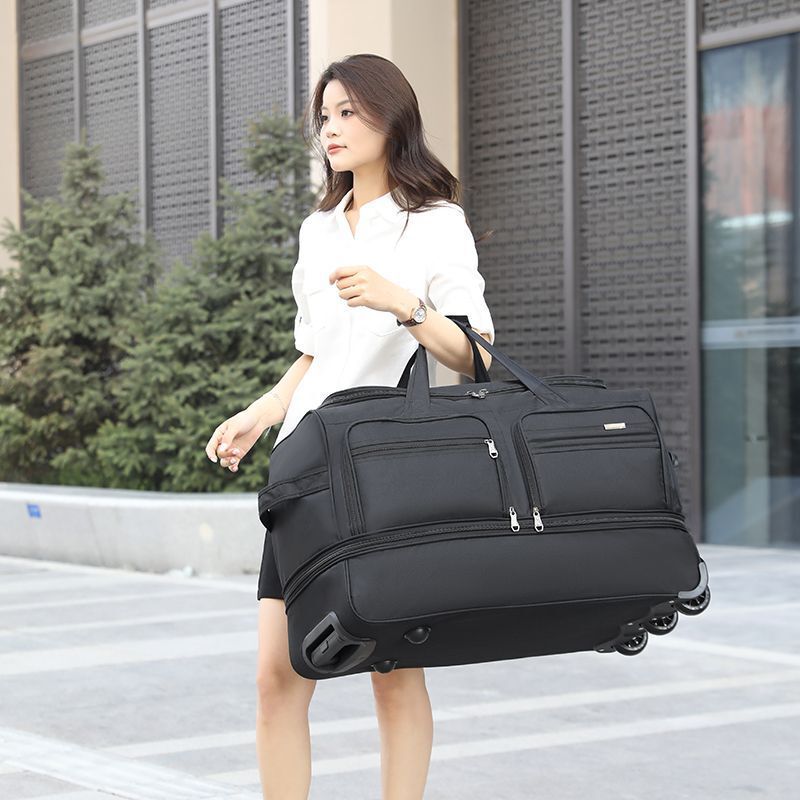 Large-Capacity Trolley Bag for Men and Women, Foldable for Travel, Moving, Work, Business Trips, Cross-Border Luggage, Waterproof Large-Capacity Trolley Bag for Men and Women, Foldable for Travel, Moving, Work, Business Trips, Cross-Border Luggage, Waterproof